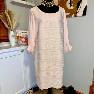 J. Taylor Dress with sheer draping sleeves